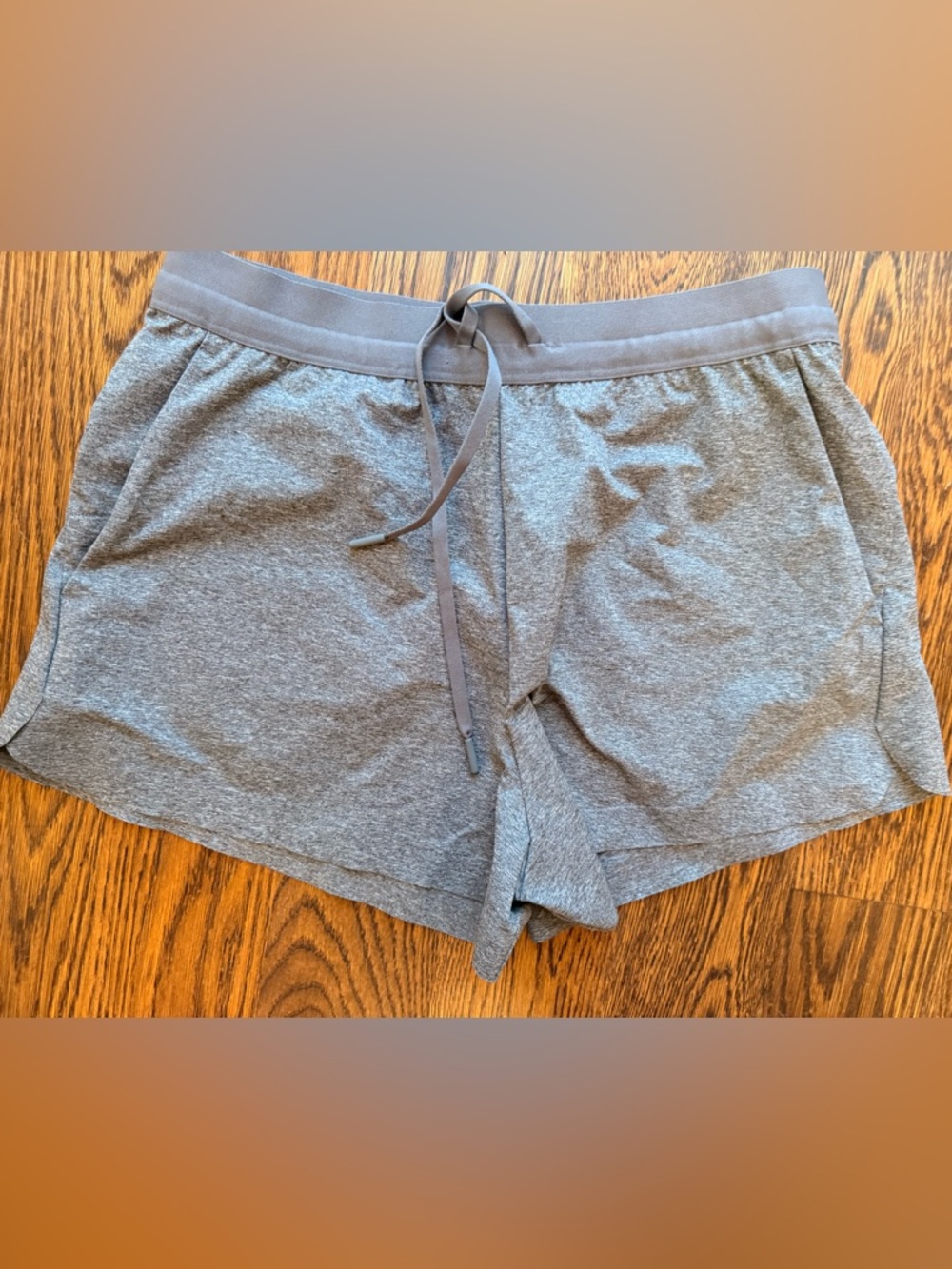 Uniqlo Heather Gray Athletic Drawstring Shorts